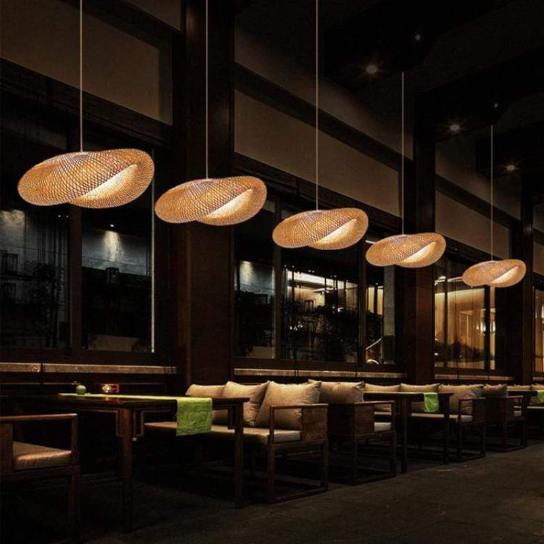 Natuurlijke Bamboe LED Hanglamp - Elegante Verlichting