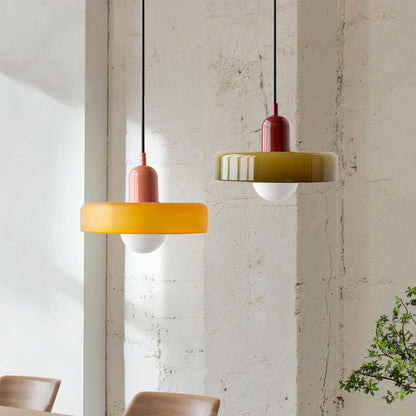 Artistieke Glazen Hanglamp voor Elegante Verlichting