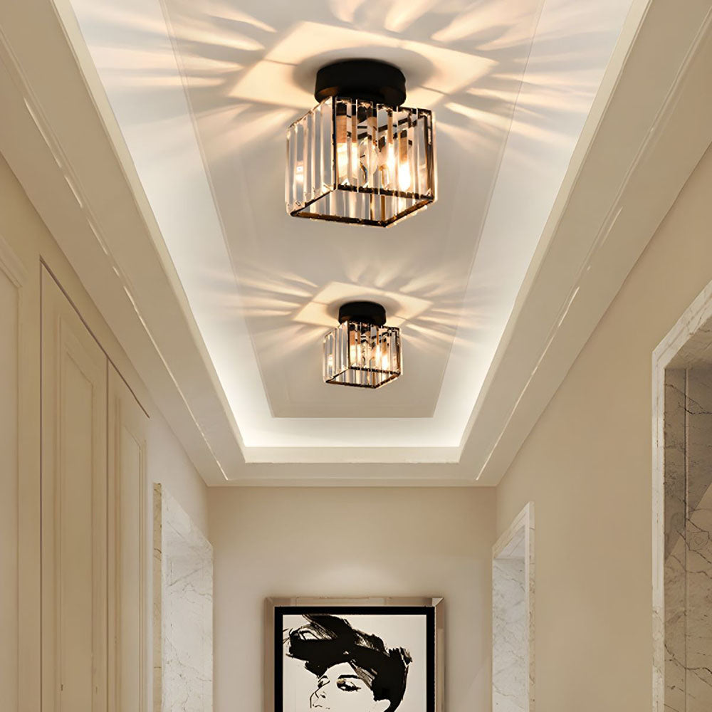 Elegante Kristallen Plafondlamp voor Modern Interieur