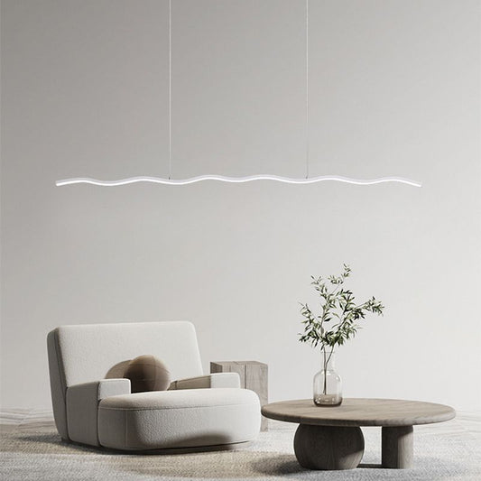 Moderne Verstelbare LED Hanglamp met Golflijnontwerp