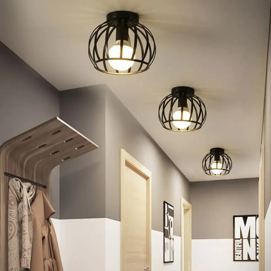 Industriële Plafondlamp met Open Ontwerp