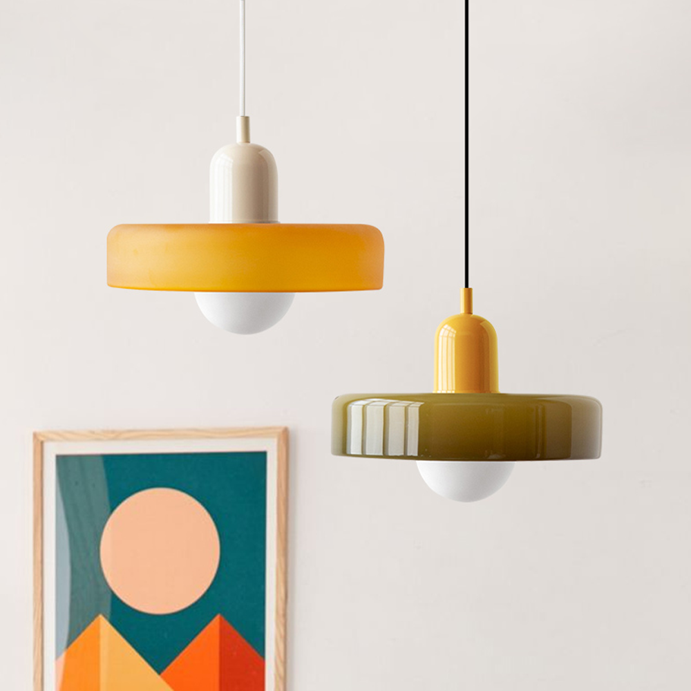 Artistieke Glazen Hanglamp voor Elegante Verlichting