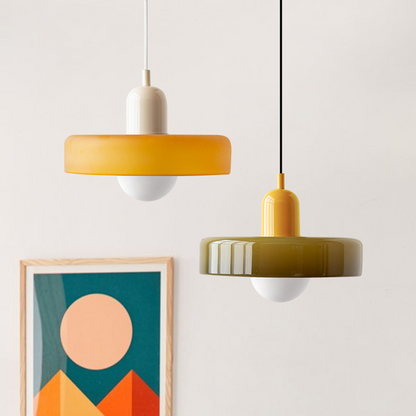Artistieke Glazen Hanglamp voor Elegante Verlichting