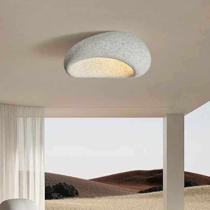 Wabi-Sabi Plafondlamp: Natuurlijke Elegantie en Rust