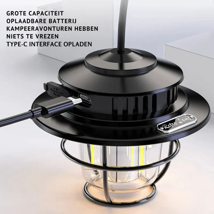 Vintage Draagbare LED Campinglamp met Stijl