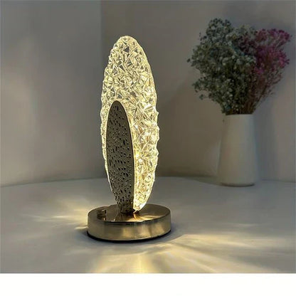Elegante Draadloze Pauw Tafel Lamp met Verstelbare Verlichting