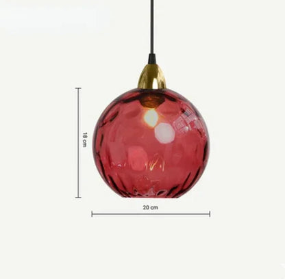 Elegante Glazen Bol Hanglamp voor Sfeervolle Verlichting