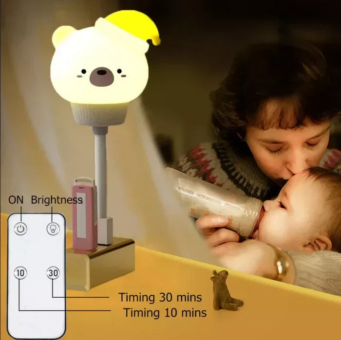 Schattige Nachtlamp met Timer en Afstandsbediening