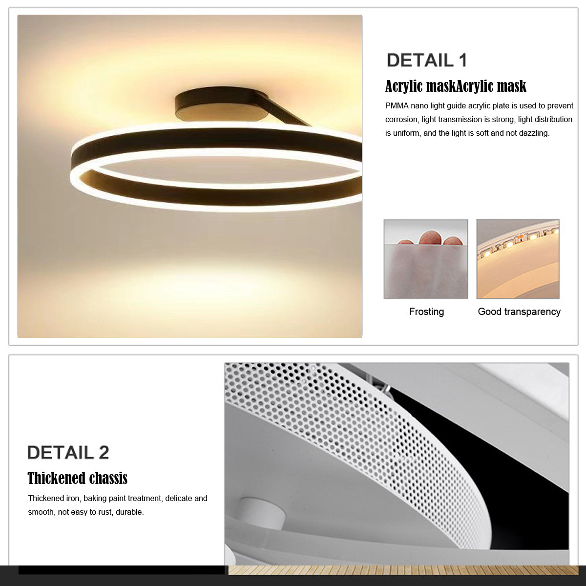 Elegante LED Plafondlamp voor Modern Interieur