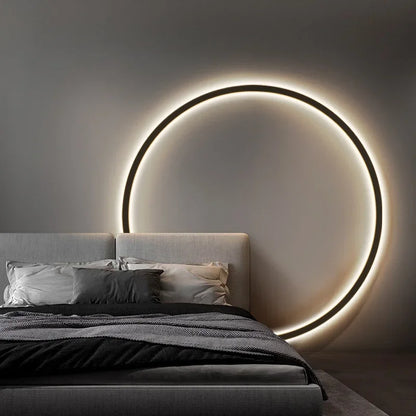 Elegante Minimalistische Ronde Wandlamp voor Sfeervolle Verlichting