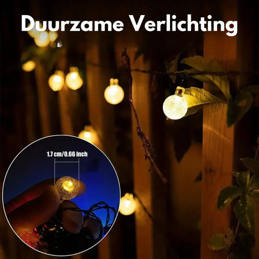 Milieu-vriendelijke Zonne-LED Lichtslinger voor Buiten