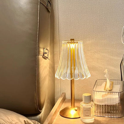 Elegante Retro LED Tafellamp met Dimmfunctie