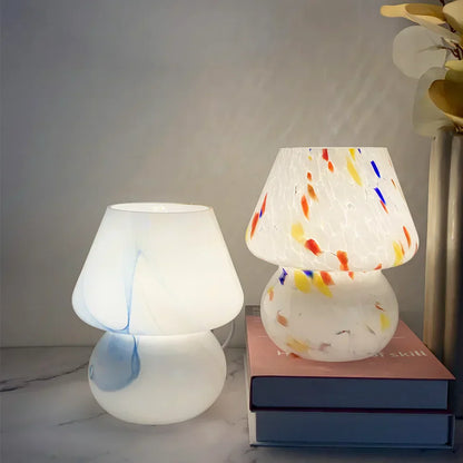 Betoverende Glazen Paddenstoel Lamp voor Sfeervolle Verlichting