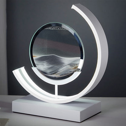 Betoverende 3D Zand Kom Tafellamp – Rustgevende Verlichting en Modern Design