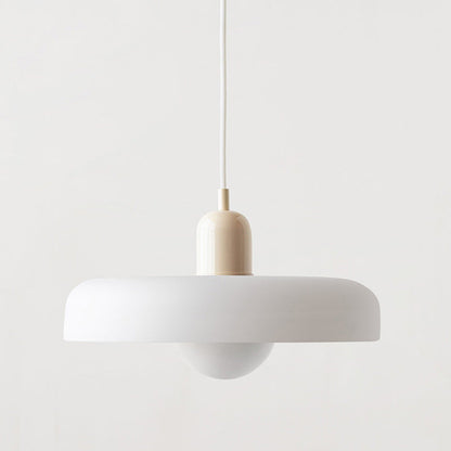 Elegante Bauhaus Hanglamp met Glas-in-Lood