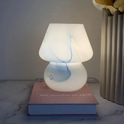 Betoverende Glazen Paddenstoel Lamp voor Sfeervolle Verlichting