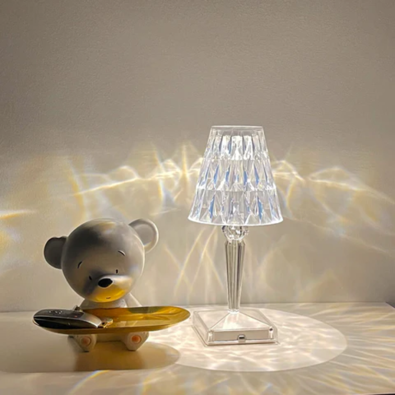 Glamoureuze Kristallen Tafellamp voor Elegant Interieur