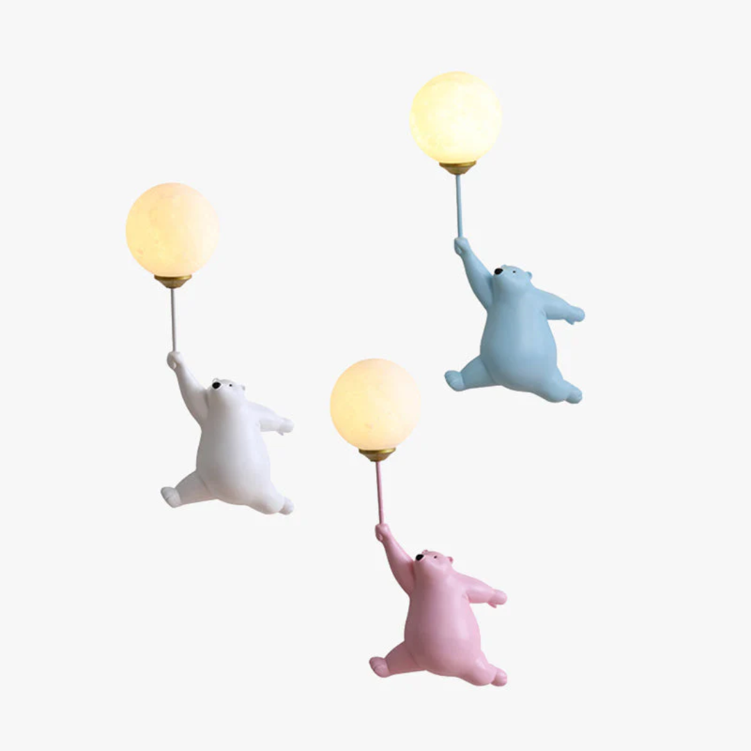 Schattige Berenvormige LED Wandlamp voor Kinderen
