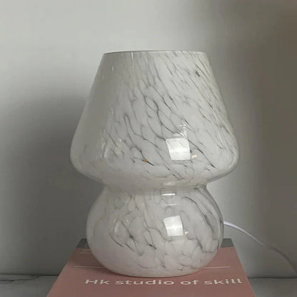 Betoverende Glazen Paddenstoel Lamp voor Sfeervolle Verlichting
