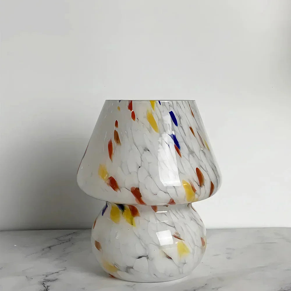 Betoverende Glazen Paddenstoel Lamp voor Sfeervolle Verlichting