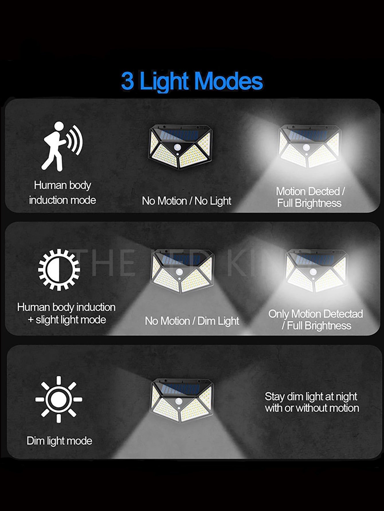 Stijlvolle Zonne LED Lamp met Bewegingssensor