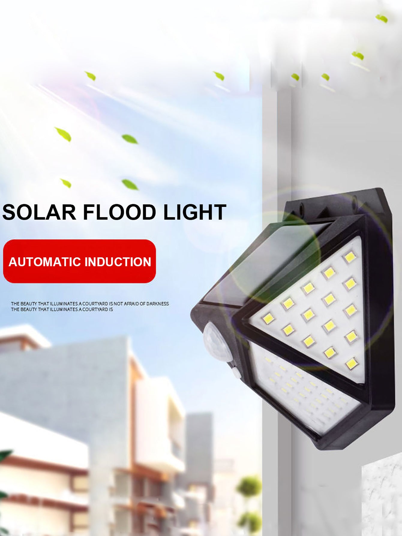 Stijlvolle Zonne LED Lamp met Bewegingssensor