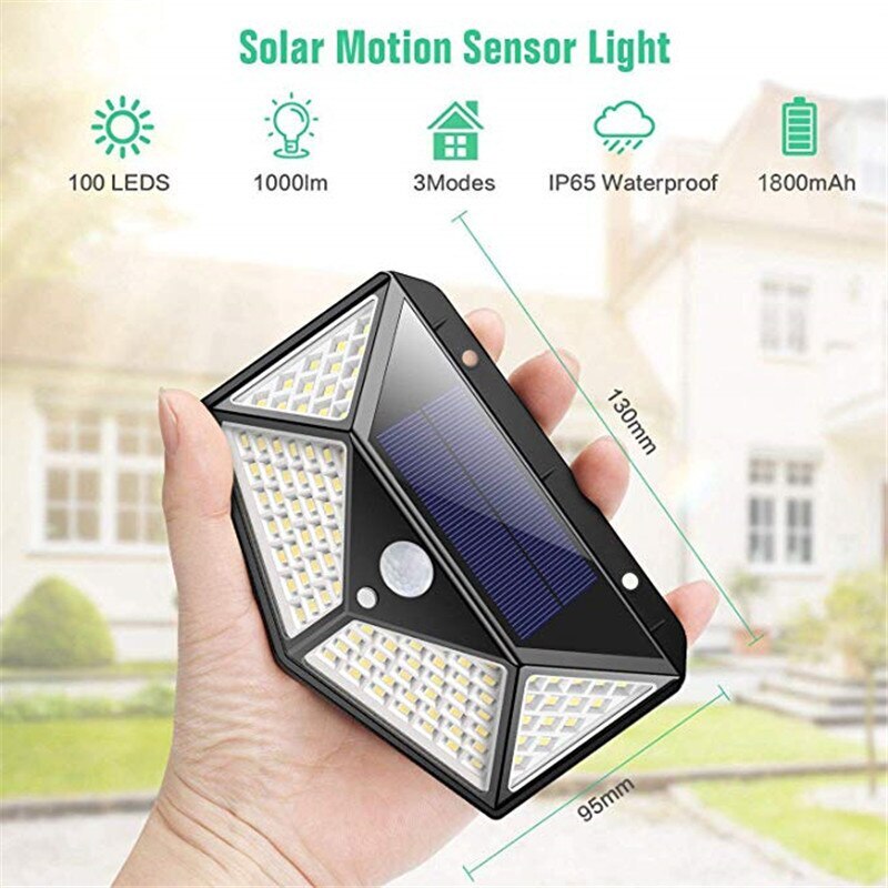 Stijlvolle Zonne LED Lamp met Bewegingssensor