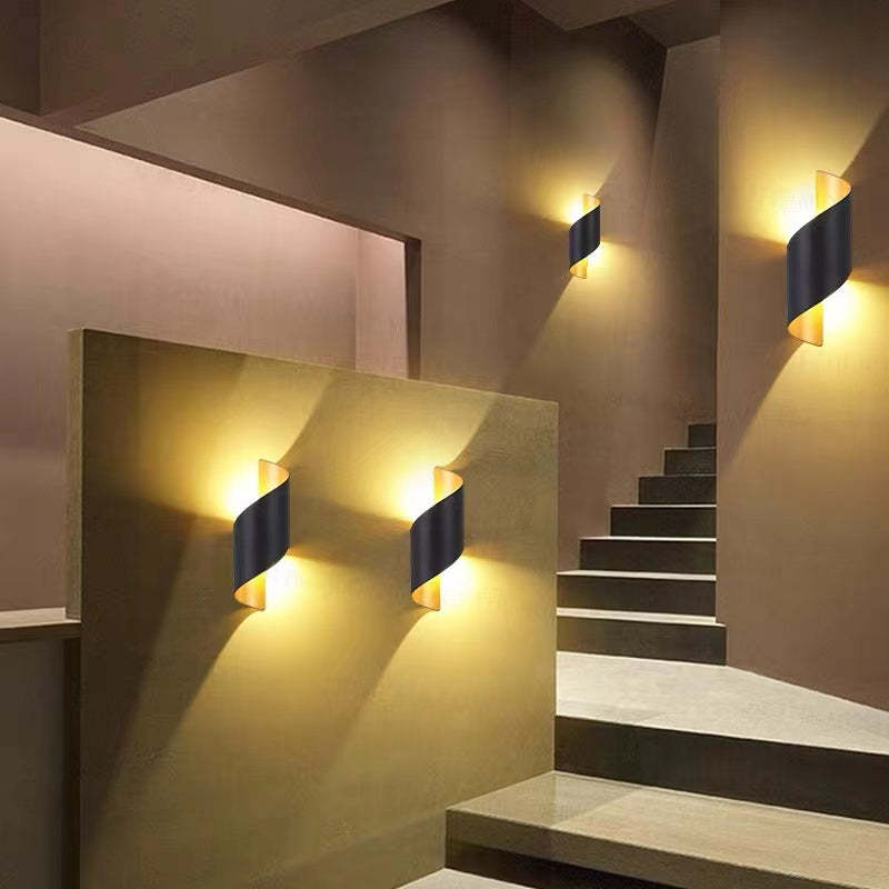 Moderne LED Wandlamp met Spiraalontwerp