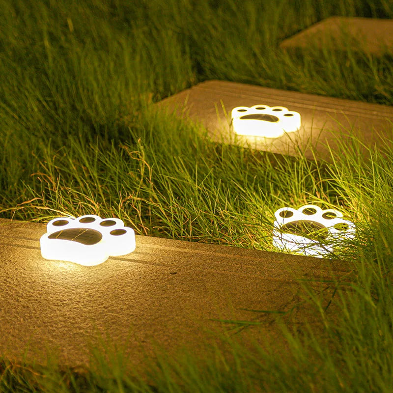 Speelse Zonne-Tuinlampen in Pootafdrukvorm