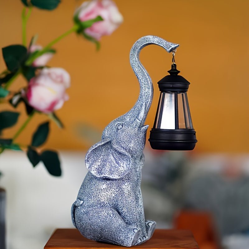 Betoverende Olifanten Zonne Tuinlamp - Magische Verlichting voor Buiten
